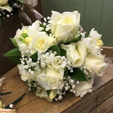 Ivory Rose and Freesia Bouquet