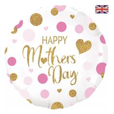 Mothers Day Balloon Pink and Gold