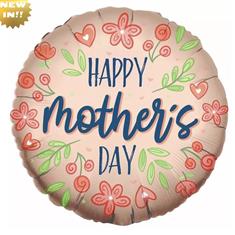 Mother's Day Balloon - Peach Floral