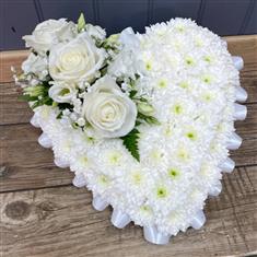 Massed Heart in white
