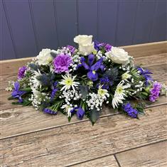 Double ended spray purple &amp; white