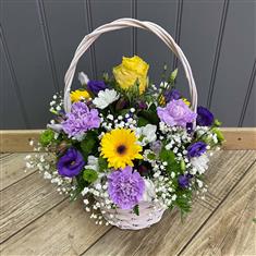 Basket arrangement- Honey Glow